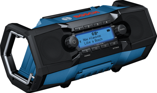 Radio bosch batería gpb azul 18v-3sc | FM, DAB+ y Bluetooth | sin baterías ni cargador - 06014a3300