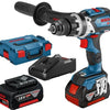Bosch blauw gsb 18v-110 c professional | accuschroef klopboormachine | 2x 18v 5.0ah li-ion in l-boxx - 06019g030d