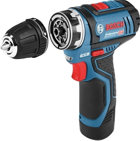 Trapano avvitatore Bosch GSR 12V-15 FC (2x 2.0Ah + Gal 1230 CV + GFA 12-B)