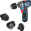 Bosch blauw bosch professional accu schroefboormachine gsr 12v-15 fc - inclusief 2x 2,0ah accu - lader en opzetstukken (gfa 12-x 12-b 12-w 12-e)