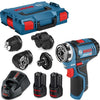 Bosch blauw bosch professional accu schroefboormachine gsr 12v-15 fc - inclusief 2x 2,0ah accu - lader en opzetstukken (gfa 12-x 12-b 12-w 12-e)