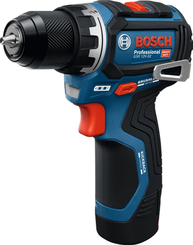 Bosch blauw gsr 12v-32 accuschroefboormachine | 2x gba 12v 2,0 ah en lader gal 12v-20 - 06019n7002