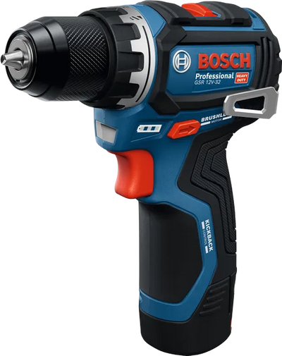Taladro inalámbrico bosch gsr 12v-32 azul | solo en l-boxx | sin batería ni cargador - 06019n7001