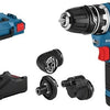 Bosch blauw gsr 12v-35 fc accu boorschroevendraaier + opzetstukken | 2x 3.0ah accu's | in l-boxx - 06019h3000