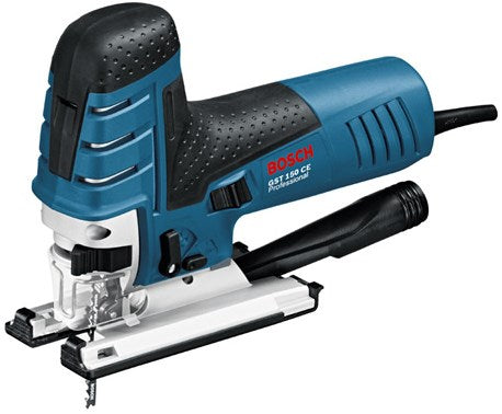 Bosch blauw decoupeerzaagmachine gst 150 ce (1 x zaagblad t 144 d, afdekkap, antisplinterplaatje, glijvoet, zuigmondstuk )