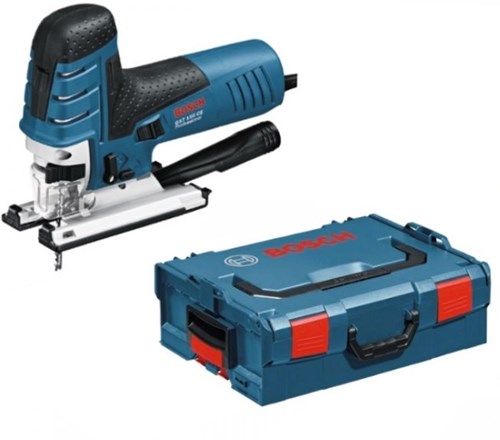 Bosch blauw decoupeerzaagmachine gst 150 ce (1 x zaagblad t 144 d, afdekkap, antisplinterplaatje, glijvoet, zuigmondstuk )