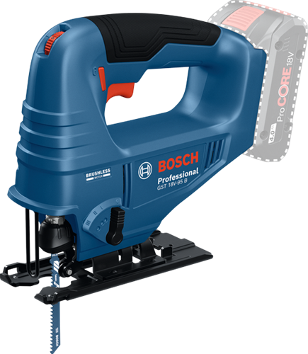 Seghetto alternativo a batteria Bosch Blue GST 18 V-95 B | esclusi batteria e caricabatteria - 06015b7001