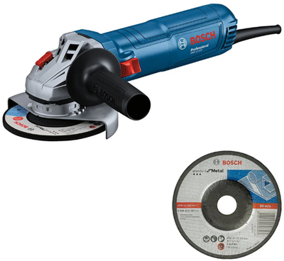 Amoladora angular bosch azul gws 12-125 | incluido muela abrasiva - 06013a6100