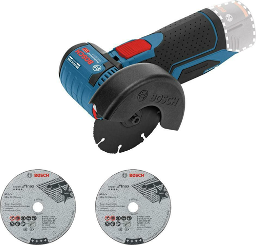 Amoladora angular inalámbrica profesional Bosch gws 12v-76 azul | cuerpo | 12v | sin batería ni cargador - 06019f2000
