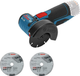 Amoladora angular inalámbrica profesional Bosch gws 12v-76 azul | cuerpo | 12v | sin batería ni cargador - 06019f2000