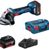 Smerigliatrice angolare a batteria Bosch blue gws 18v-7 professionale 18v | batterie da 4,0 Ah - 06019h9005
