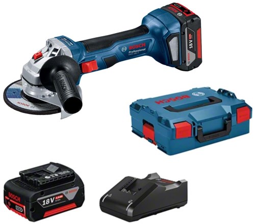 Smerigliatrice angolare a batteria Bosch blue gws 18v-7 professionale 18v | batterie da 4,0 Ah - 06019h9005