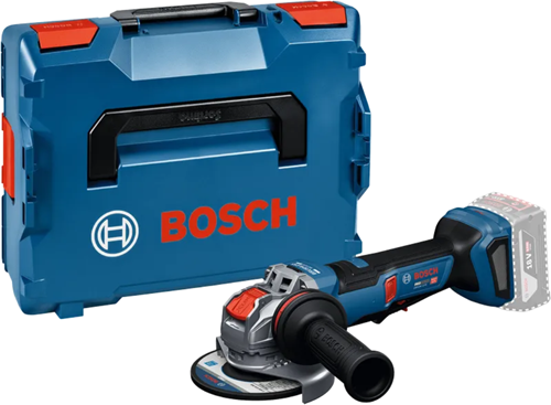 Smerigliatrice angolare professionale a batteria Bosch blue gwx 18v-11 ps | x-lock | 125 mm | senza batterie e caricabatterie in l-boxx - 06019n4400