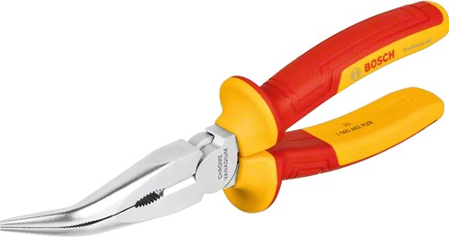 Pinza a becchi mezzotondi Bosch professional vde piegata 40° - 200 mm