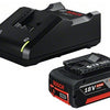 Starter set Bosch blu 18v basic con 1 batteria 18v 4.0ah + caricabatteria gal 18v-40 - 1600a01b9y