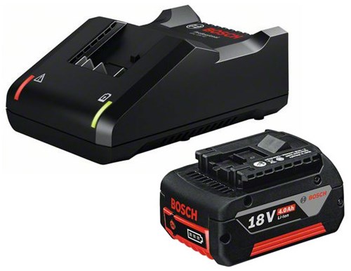 Starter set Bosch blu 18v basic con 1 batteria 18v 4.0ah + caricabatteria gal 18v-40 - 1600a01b9y