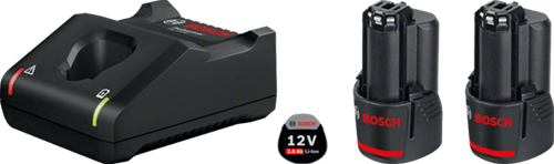 Bosch Prof StartSet 12V 2 Accus 2.0 AH e Caricatore