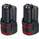 Bosch twin pack blu 12v 3,0 ah - 1600a00x7d