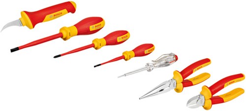 Set di utensili manuali Bosch VDE blu assortiti | 7 pezzi | professionale - 1600a02ng3