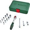 Juego de trinquete Bosch verde 1 4 14 piezas - 1600a02by0