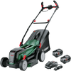Bosch groen bosch universalrotak 2x18v-37-550 - accu-grasmaaier - inclusief 2x 18v li-ion (4.0 ah) accu en lader