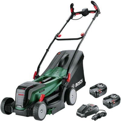 Bosch groen accumaaier universalrotak | 2x18v-37-550 | 2 x 18 v li-ion 4,0 ah accu's + al 1830 cv lader - 06008b9e00
