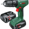 Bosch groen easyimpact 18v-40 | accuklopboorschroevendraaier 18v (2x 2.0ah accu + lader) - 06039d8108