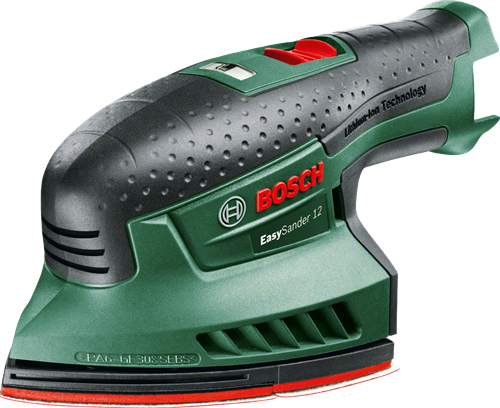 Bosch groen easysander 12 accumultischuurmachine | zonder accu's en lader - 060397690b