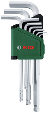 Set chiavi esagonali Bosch verdi | versione lunga | 9 pezzi - 1600a032v1