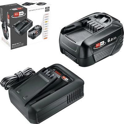 Juego de iniciación verde Bosch 18v 1x 18v 6.0ah + al18-44 | 18v (1x batería de 6.0ah + cargador) - 1600a032a8