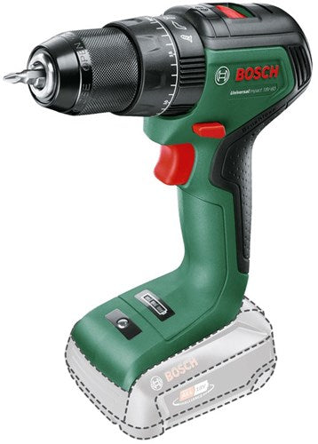 Bosch groen bosch universalimpact 18v-60 accuklopboorschroevendraaier - zonder 18v accu en oplader