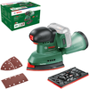 Bosch groen bosch universalsander 18v-10 - accu multischuurmachine - incl. rechthoekige schuurvoet en 2 schuurbladen - excl. 18v accu en lader