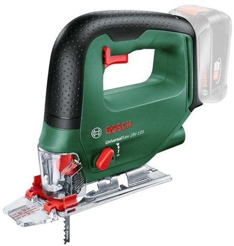 Bosch groen bosch universalsaw 18v-100 decoupeerzaag - zonder 18v accu en lader