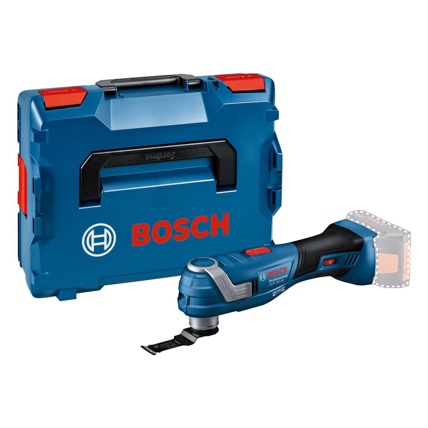 Multiherramienta Bosch blue gop 18v-34 batería 18v | sin baterias ni cargador en l-boxx - 06018g2000