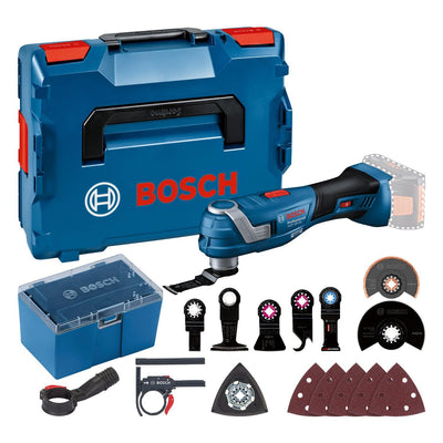 Multiherramienta a bateria bosch blue gop 18v-34 con accesorios 18v | sin baterias ni cargador en l-boxx - 06018g2002