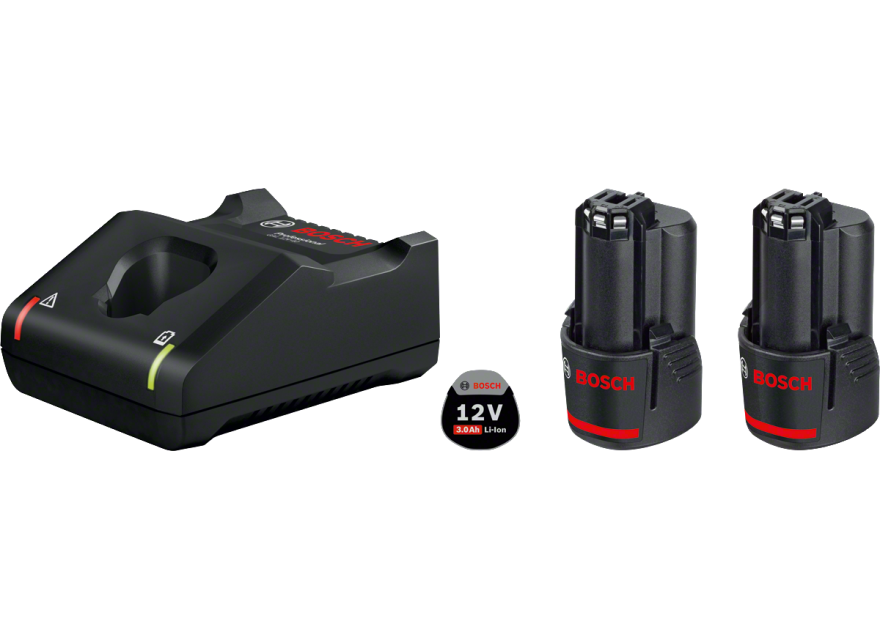 Bosch blauw starterset advanced - 2 x gba 12v 3.0ah + gal 12v-40 professional - 1600a019rd