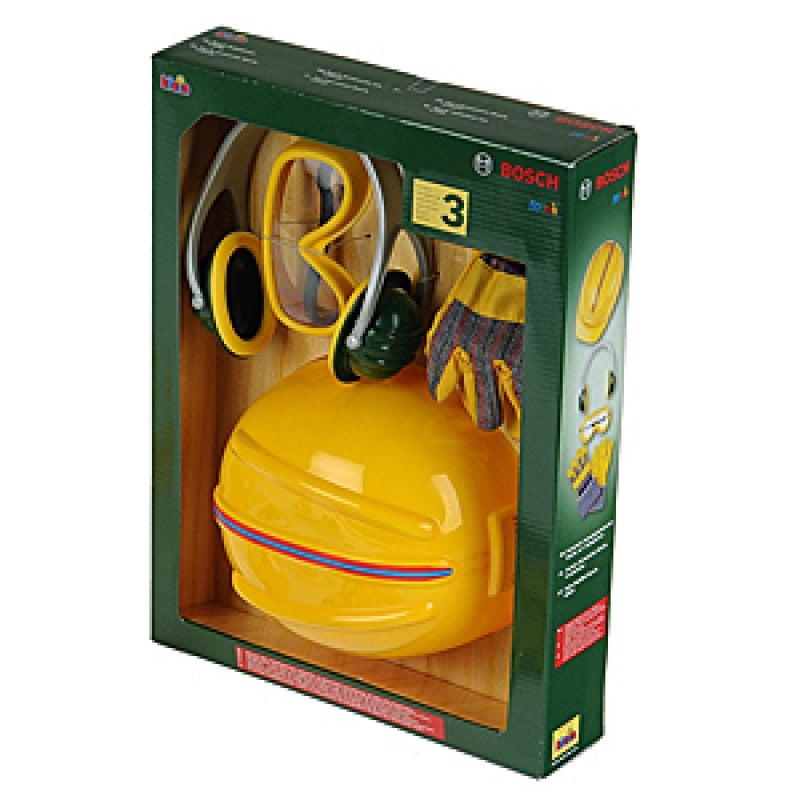 Klein bosch toebehoorset veiligheid met helm
