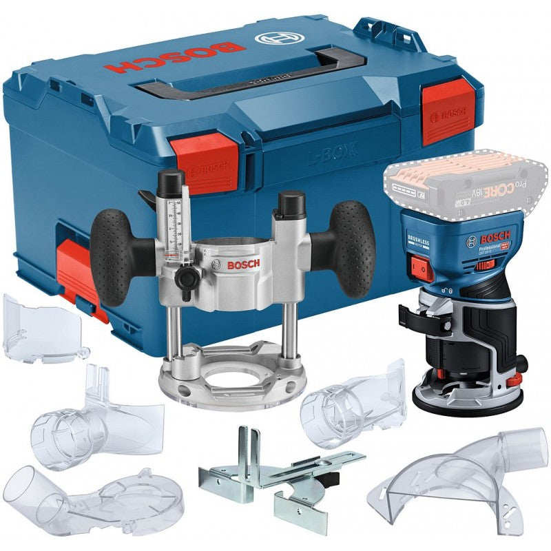 Fresa de cantos inalámbrica bosch azul gkf 18v-8 | 18v | sin batería ni cargador | en l-boxx 238 - 06016c2003