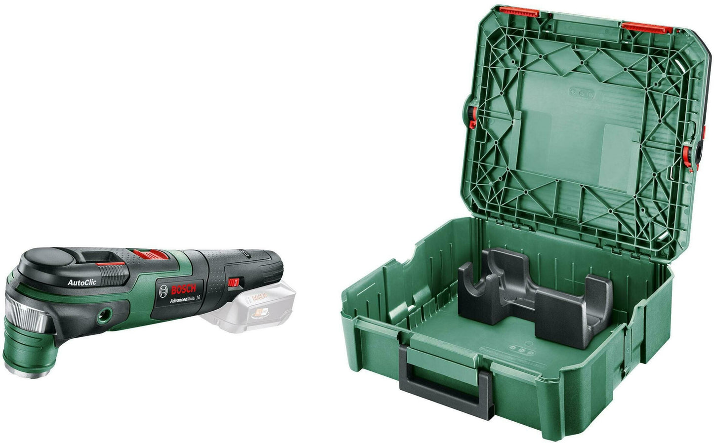 Herramienta multifuncional Bosch green advanced multi 18 + systembox | 18v | excluido batería y cargador - 0603104002