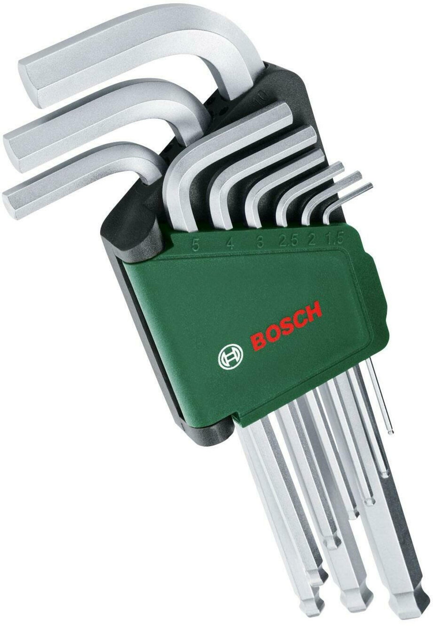 Juego de llaves hexagonales verdes Bosch 9 piezas - 1600a02bx9