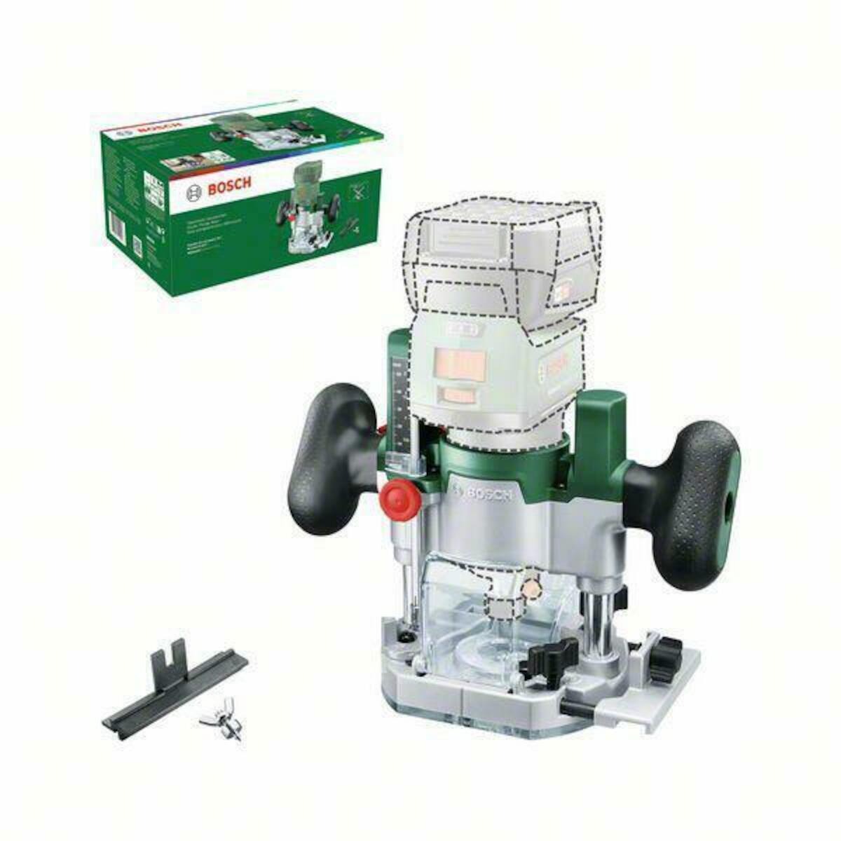 Piede per fresa Bosch Advanced Trim 18v-8 verde - 1600a02rd7