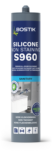 Bostik s960 silicone antimacchia | 310ml| nero (12 pezzi) - 30620944