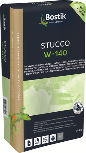 Bostik stucco w-140 | grijs | papierzak 20 kg - 30605028