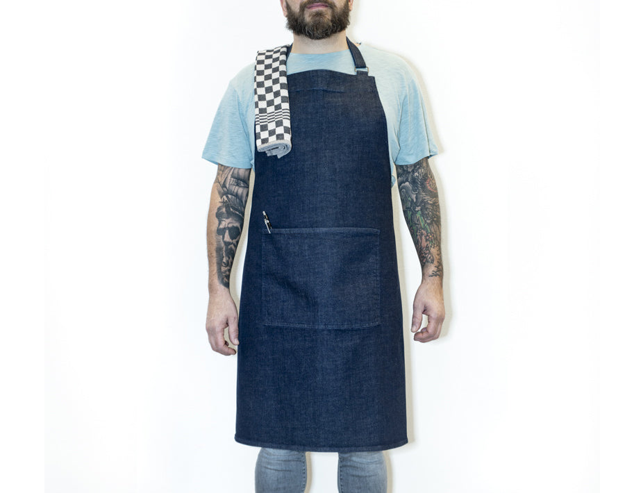 Bo Weevil delantal - denim - algodón orgánico
