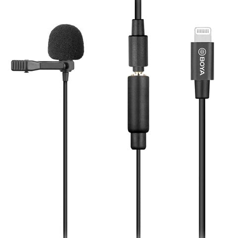 Boya clip-on Lavalier Microphone by-M2 para iOS