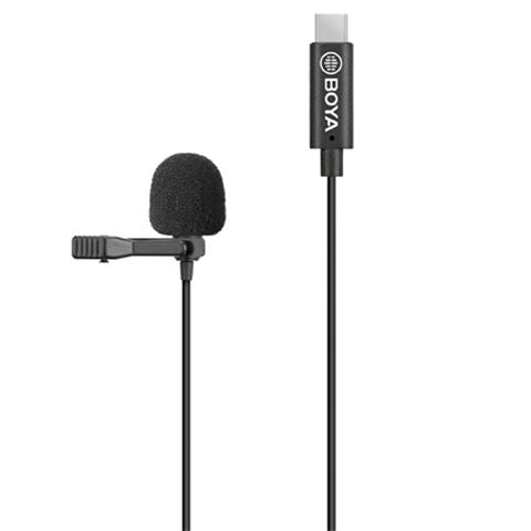 Boya Clip-On Lavalier Microphone By-M3 para USB-C