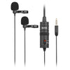 Duo Boya Lavalier Microfono BY-M1DM per smartphone, DSLR, videocamere e PC