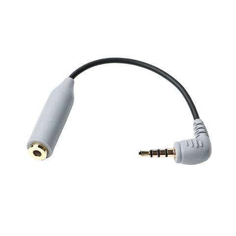 Adaptador de teléfonos inteligentes Boya By-CIP para iOS y Android TRS TRRS