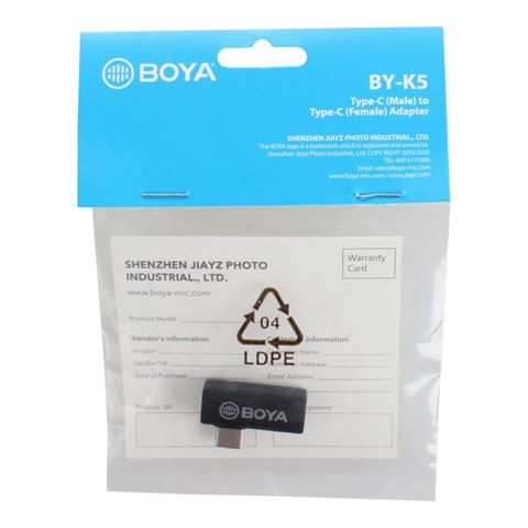 Boya Universal Adapter By-K5 USB-C Hoekadapter