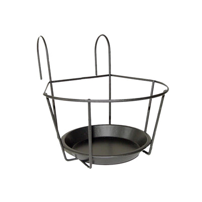 Esschert design colgador para macetas de balcón gris s